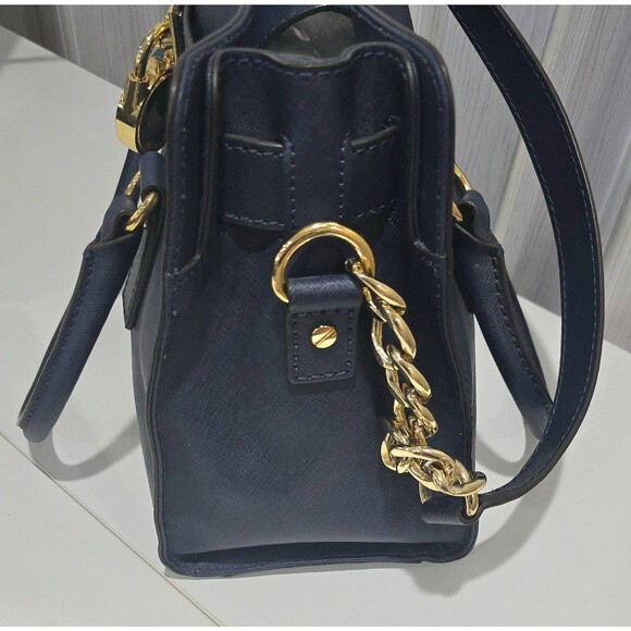 Dark blue Hamilton bag in like new condition, shoulder bags, - Picture 3 of 8